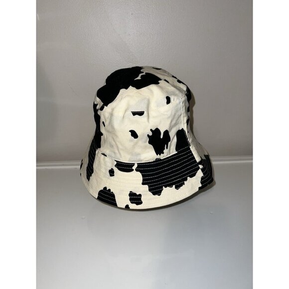 BAGGU Organic Cotton Animal Print Cow Bucket Hat One Size main image 7